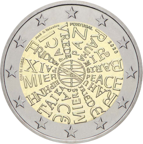 2023 Portugal Peace Among Nations 2 euro coin (1)