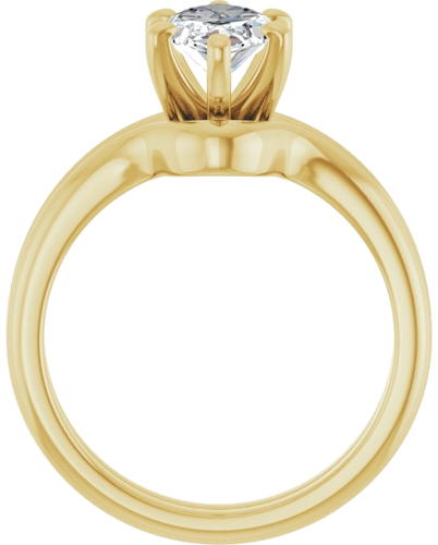 Sužadėtuvių Žiedas „Solitaire“ 585 Geltonojo Aukso Marquise 12mm x 6mm (7)