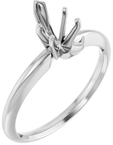 14K White 9.3x4.5 mm Marquise Solitaire Engagement Ring Mounting (1)