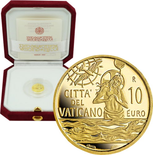 3 g Sacrament of Baptism 2021 Vatican City 10 euro gold coin (1)