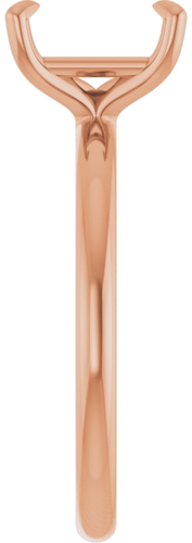 Sužadėtuvių Žiedas „Solitaire“ 585 Rožinis Aukso Emerald 8mm x 6mm (4)