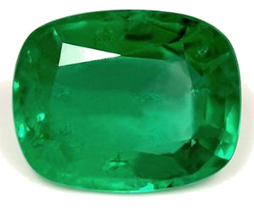 3.73 carat GREEN Cushion Smaragdas (1)