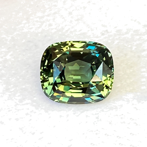 3.51 carat GREEN Cushion Safyras (1)