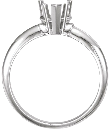 Sužadėtuvių Žiedas „Solitaire“ 585 Baltojo Aukso Heart Shape 10mm x 8mm (2)