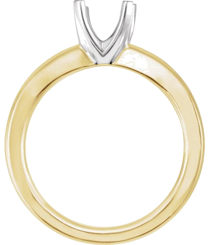 Sužadėtuvių Žiedas „Solstice Solitaire®“ 585 Baltojo Ir Geltonojo Aukso Round 8.2mm (2)