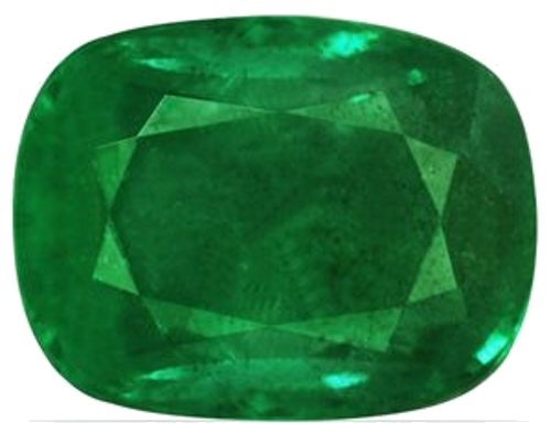 3.31 carat GREEN Cushion Smaragdas (1)