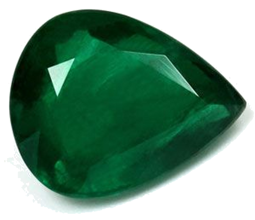 4.81 carat GREEN Pear Smaragdas (1)