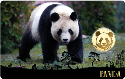 1/1000 oz Panda 1000 Francs Gabon Gold Coin (1)