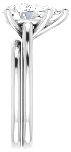 Sužadėtuvių Žiedas „Solitaire“ 950 Platinos Pear Shape 12mm x 8mm (9)
