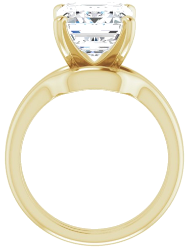 Sužadėtuvių Žiedas „Solitaire“ 585 Geltonojo Aukso Emerald 11mm x 9mm (7)