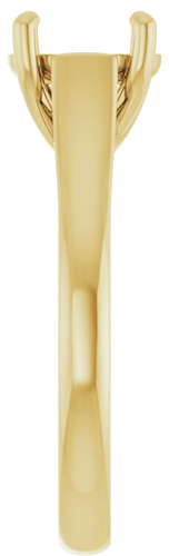 Sužadėtuvių Žiedas „Solitaire“ 585 Geltonojo Aukso Round 8mm (4)