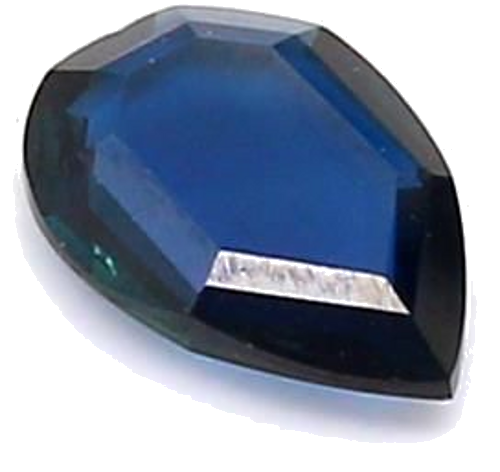 0.47 carat BLUE STEP cut Pear Safyras (1)