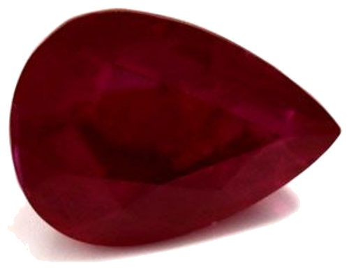 9.01 carat RED Pear Rubinas (1)