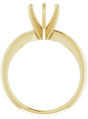 Sužadėtuvių Žiedas „Solitaire“ 585 Geltonojo Aukso Round 6.6mm x 7.2mm (2)