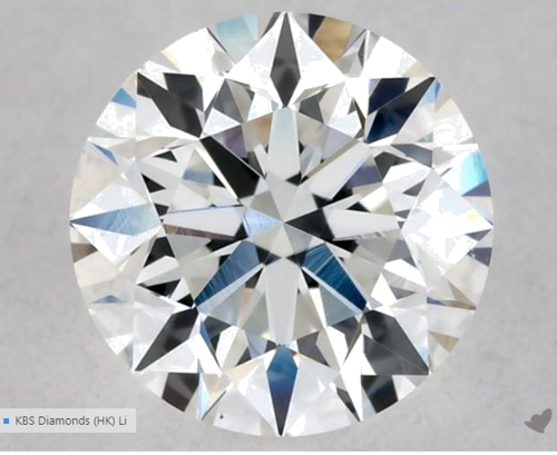 0.54 carat F-VS1 Excellent cut Natūralus Round Deimantas (1)