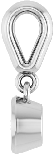 14K White  4.1 mm Round Pendant Mounting (3)