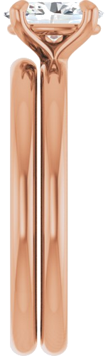 Sužadėtuvių Žiedas „Solitaire“ 585 Rožinis Aukso Oval 7mm x 5mm (9)