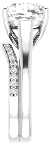 Sužadėtuvių Žiedas „Solitaire“ 950 Platinos Cushion 10mm (9)