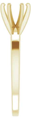 Sužadėtuvių Žiedas „Solitaire“ 585 Geltonojo Aukso Round 5.7mm x 6mm (4)