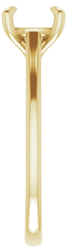 Sužadėtuvių Žiedas „Solitaire“ 585 Geltonojo Aukso Round 7mm (4)