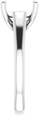 Sužadėtuvių Žiedas „Solitaire“ 585 Baltojo Aukso Square 7.5mm (4)