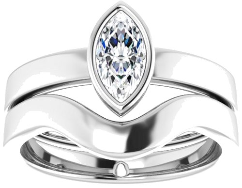 Sužadėtuvių Žiedas „Solitaire“ 925 Sidabro Marquise 8mm x 4mm (8)