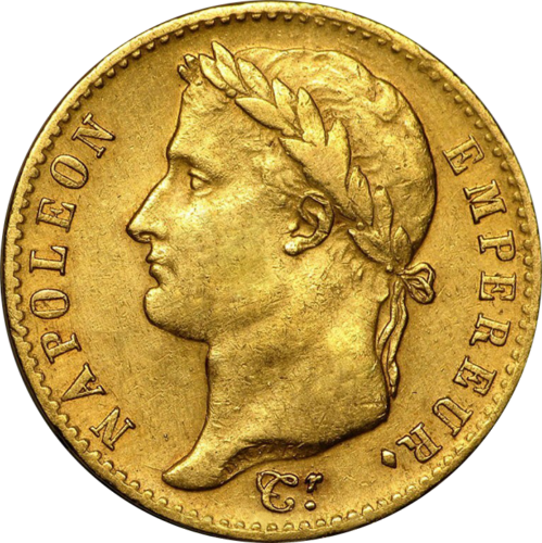 20 franki, Francijas impērija - Napoleons Bonaparts (Ar kroni 1807-1813) (1)