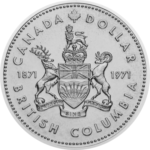 1 doleris 1971 Kanada Elžbieta II sidabrinė moneta (1)