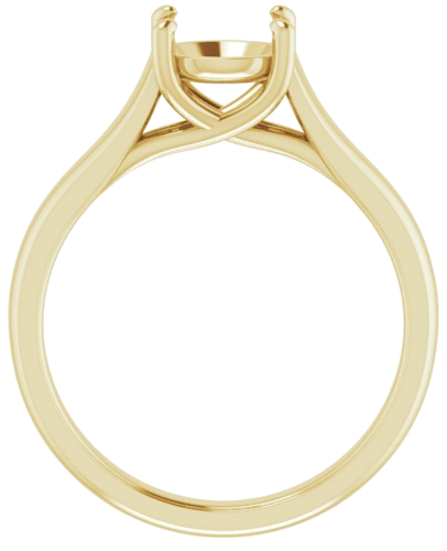 Sužadėtuvių Žiedas „Solitaire“ 585 Geltonojo Aukso Round 7mm (2)