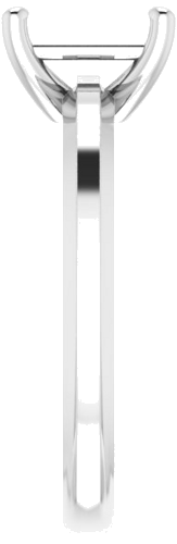 Sužadėtuvių Žiedas „Solitaire“ 585 Baltojo Aukso Emerald 7mm x 5mm (4)