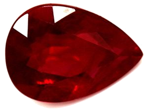 0.84 carat RED Pear Rubinas (1)