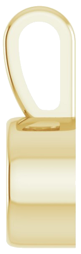 14K Yellow 4.5 mm Round Bezel-Set Solitaire Pendant Mounting (3)