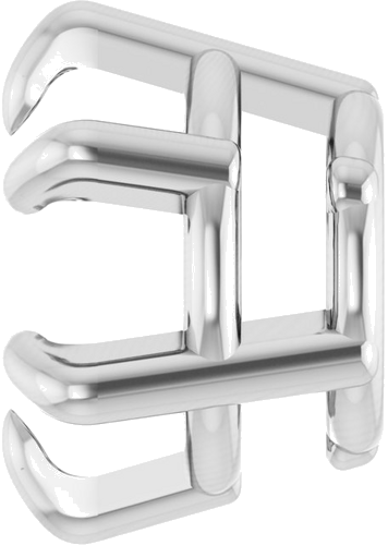 18K White 6.5 mm Round Slide Pendant Mounting (3)