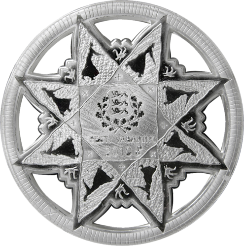 2010 Estija Paskutinės kronos Auksinių ir Sidabrinių monetų rinkinys (3)