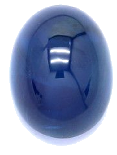 2.23 carat BLUE CABOCHON cut Oval Safyras (1)