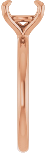 Sužadėtuvių Žiedas „Solitaire“ 585 Rožinis Aukso Round 8mm (4)