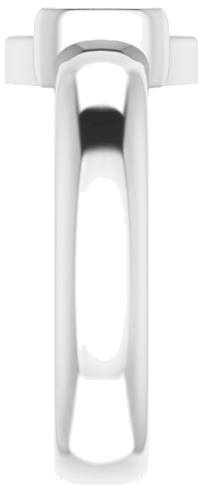 Sužadėtuvių Žiedas „Half Bezel Solitaire“ 585 Baltojo Aukso Marquise 9mm x 4.5mm (4)