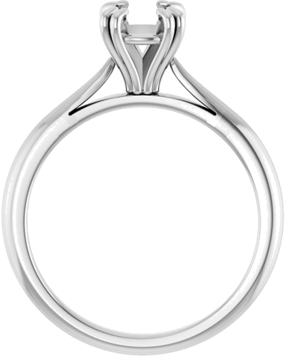 Sužadėtuvių Žiedas „Solitaire“ 585 Baltojo Aukso Round 6.5mm (2)