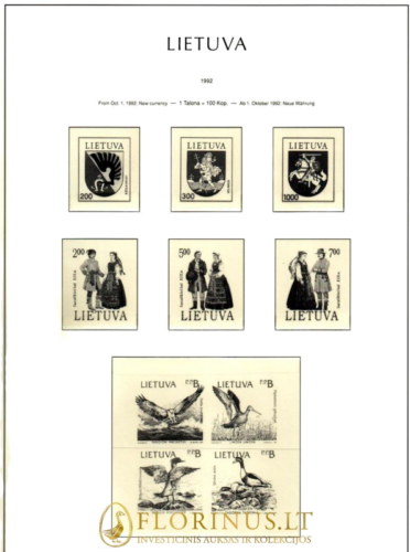 Lithuania 1990 - 2009 m. (Illustrated album pages) (2)