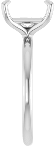 Sužadėtuvių Žiedas „Solitaire“ 950 Platinos Emerald 9mm x 7mm (4)