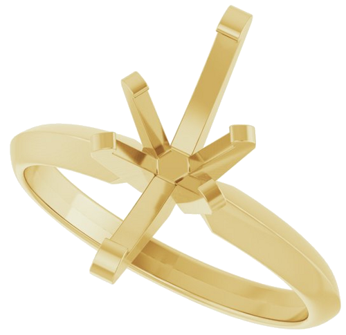 14K Yellow 12x6 mm Marquise Solitaire Engagement Ring Mounting (5)
