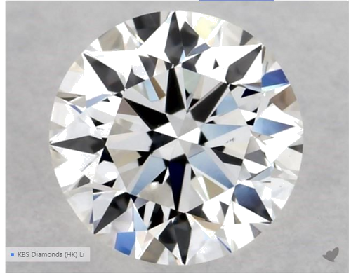 0.5 carat E-VS1 Excellent cut Natūralus Round Deimantas (1)
