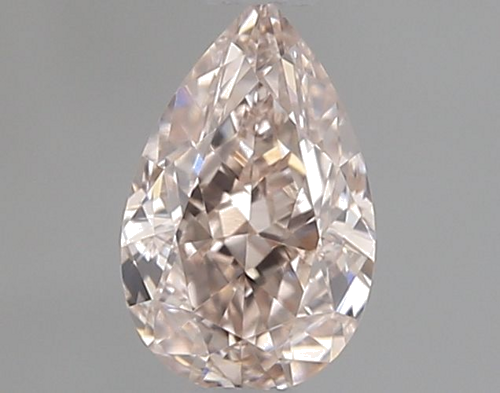 0.41 carat Light Pink-Brown-VVS2 Natūralus Pear Deimantas (1)