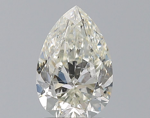 1.7 carat K-SI2 Natūralus Pear Deimantas (1)