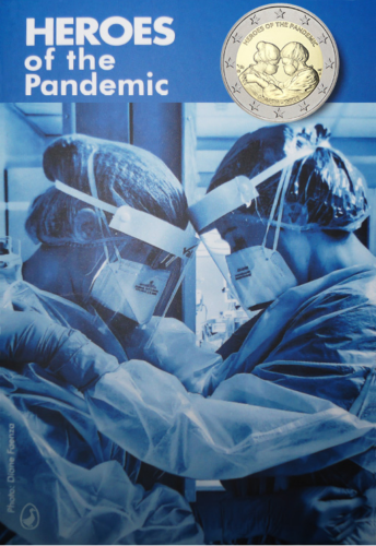2021 Malta Pandemic Heroes 2 eiro BU monēta kartē (4)
