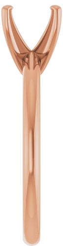 Sužadėtuvių Žiedas „Solitaire“ 585 Rožinis Aukso Round 7.4mm (4)