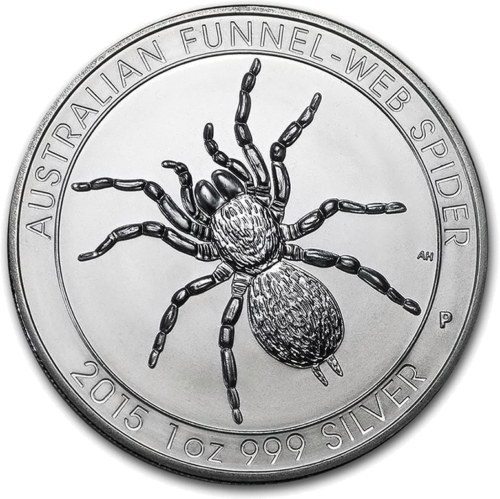 1 oz Воронковый паук 2015 Австралия серебряная монета (1)