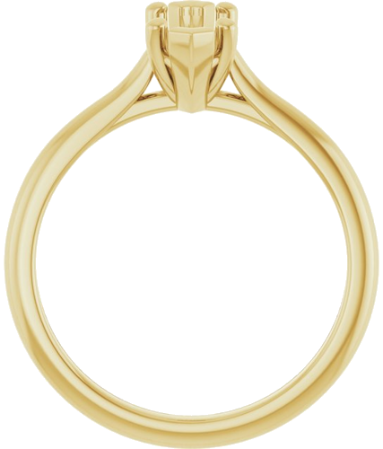 Sužadėtuvių Žiedas „Solitaire“ 585 Geltonojo Aukso Marquise 10mm x 5mm (2)