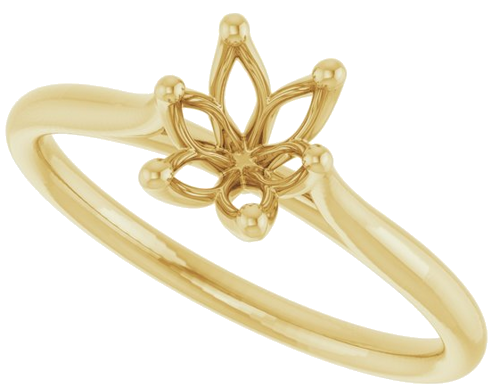 Sužadėtuvių Žiedas „Solitaire“ 585 Geltonojo Aukso Oval 7mm x 5mm (5)