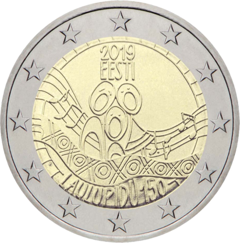 2019 Estonia Song Festival 2 euro coin (1)
